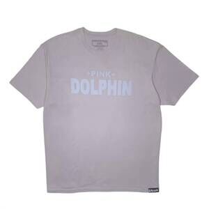 NEW PINK + DOLPHIN men's short sleeve t-shirt in grey